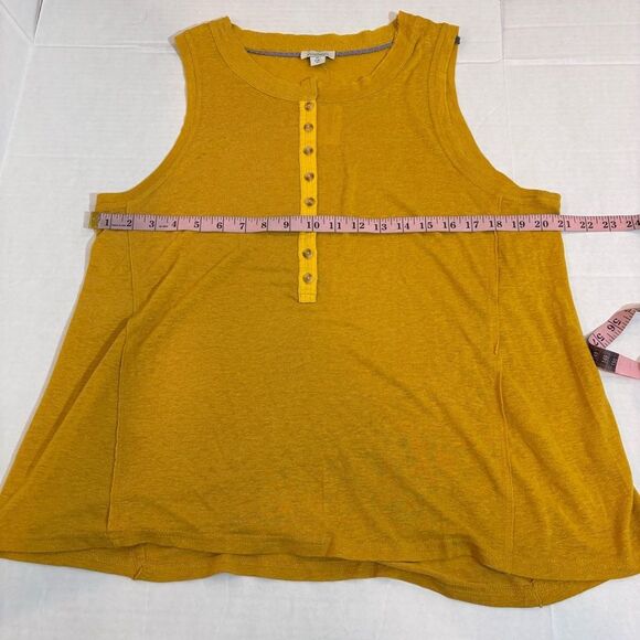 Sundance Benita Henley Tank NEW Gold Flake Size XL - Picture 10 of 11